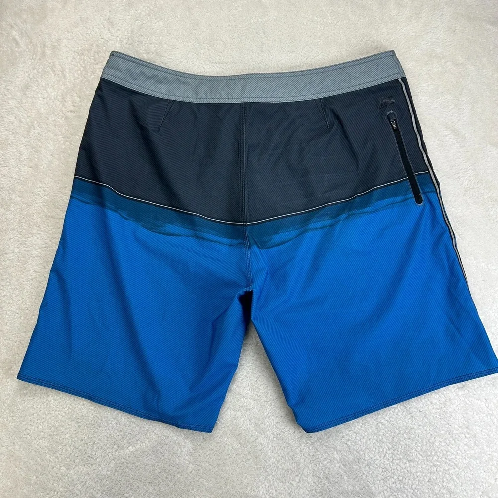 Lost Mayhem Carbon Series Boardshorts Mens 2XL Blue Colorblock Drawstring Beach